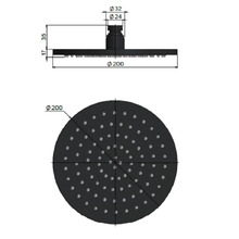 Agatha 200mm Round Shower Head